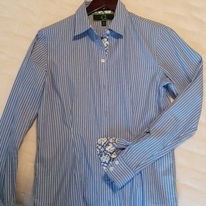 C Wonder Blue and White Stripe Shirt